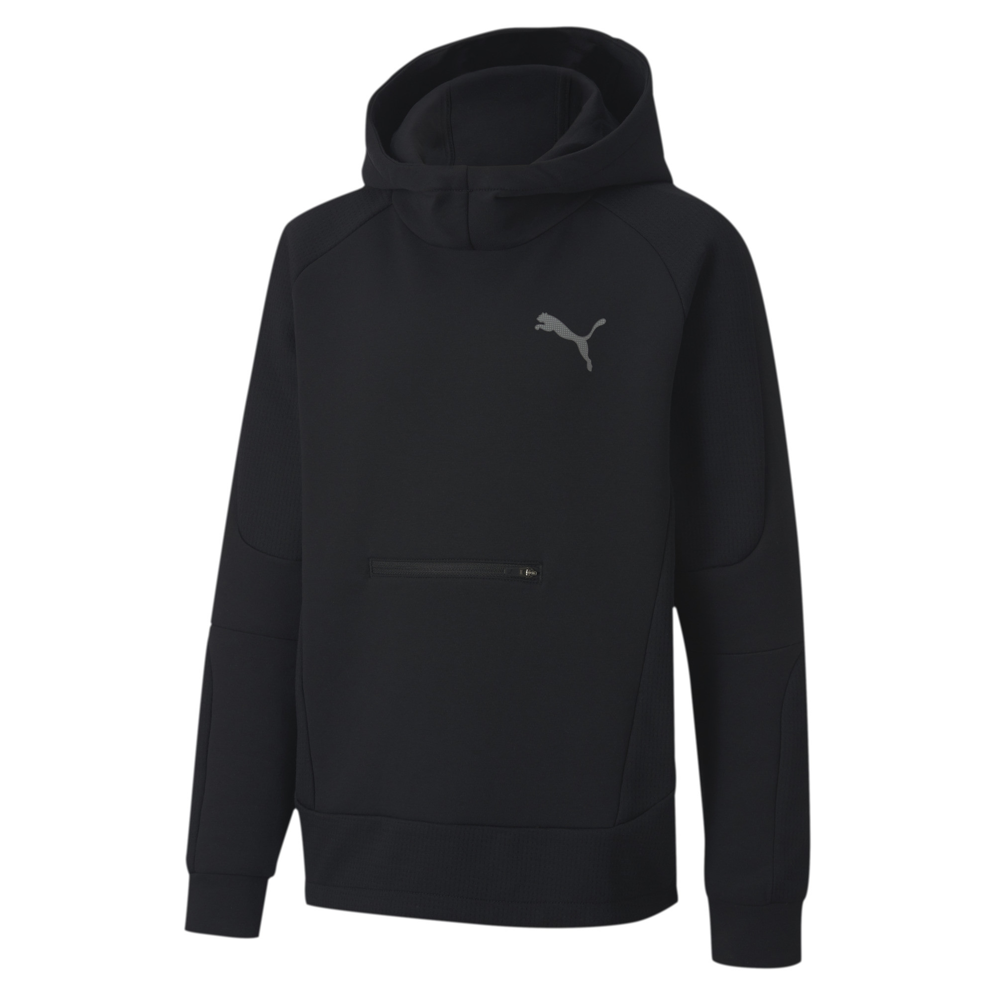 фото Толстовка puma evostripe hoodie b 58322701 черный р.140