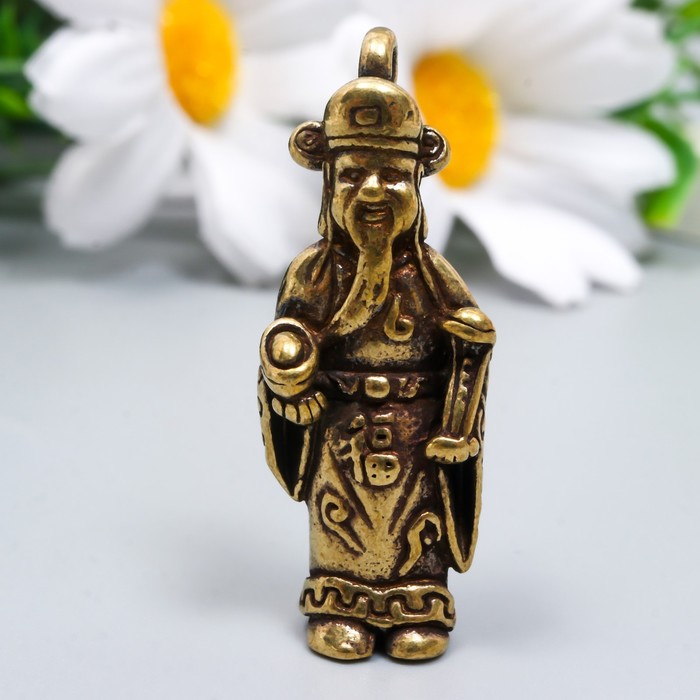 

Сувенир латунь "Китайский старец" 3,9х1,5 см