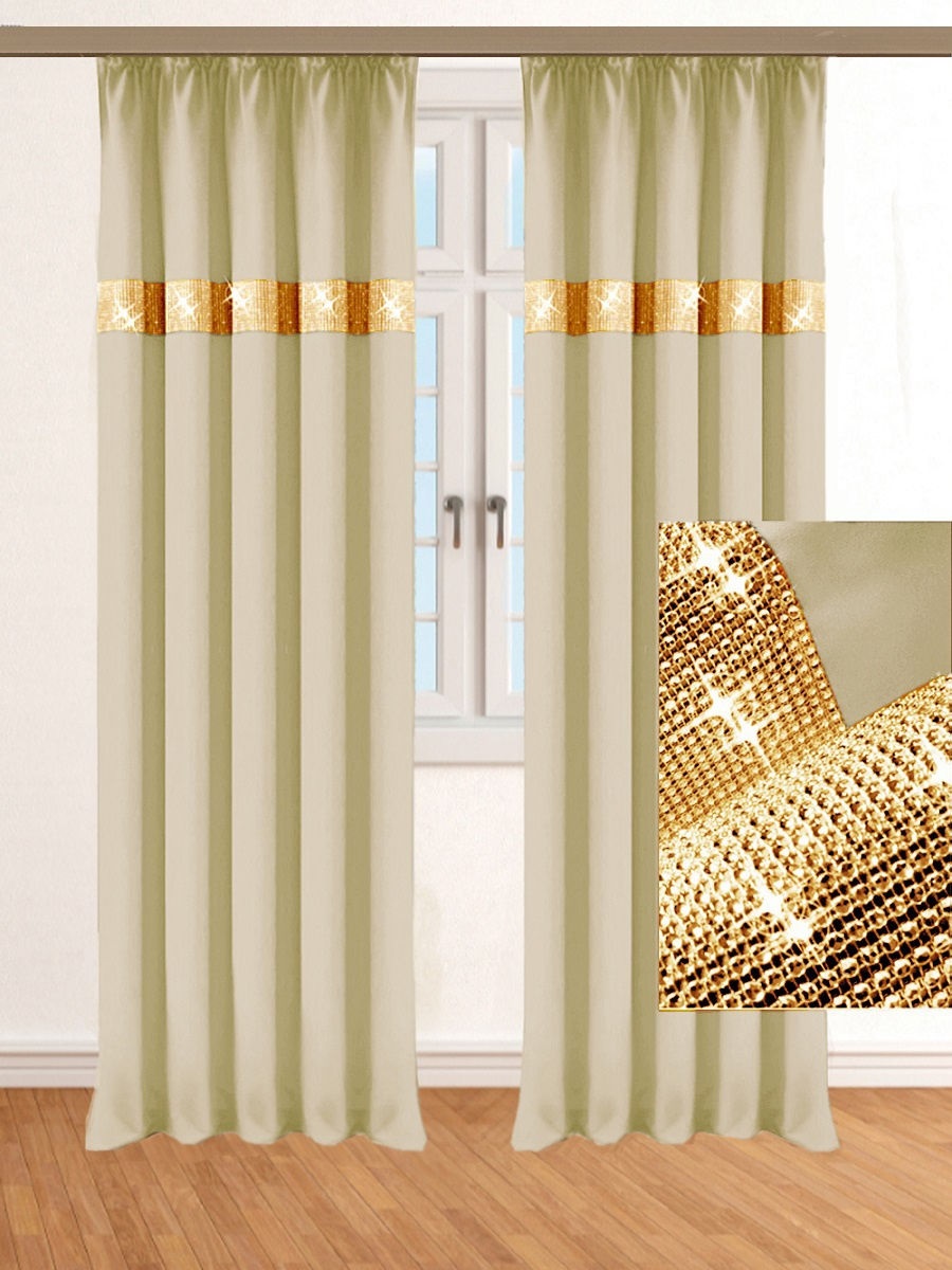 

Штора Блэкаут со стразами 200x270см