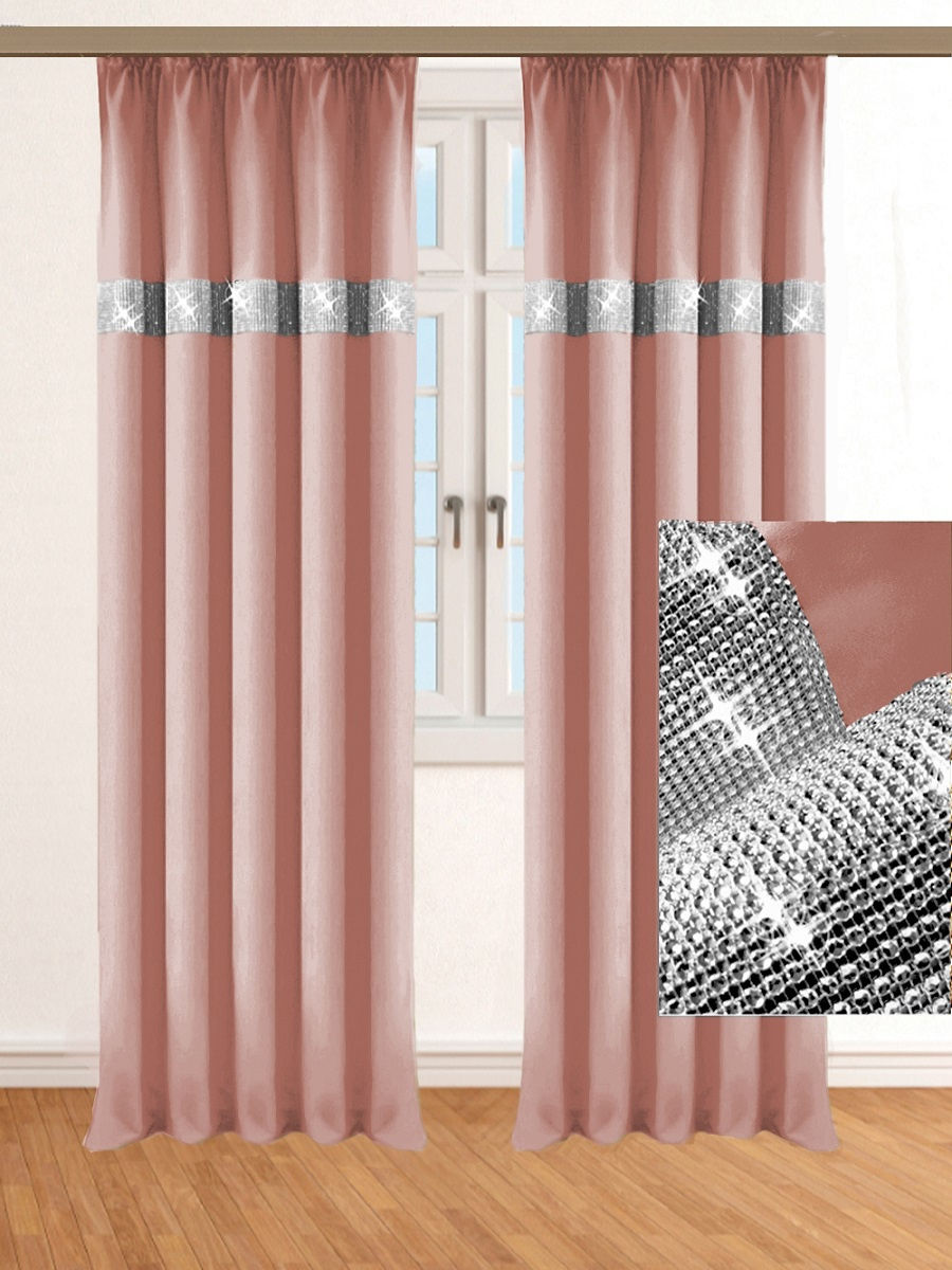 

Штора Блэкаут со стразами 200x270см