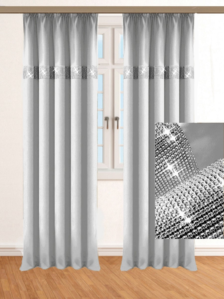 

Штора Блэкаут со стразами 200x270см