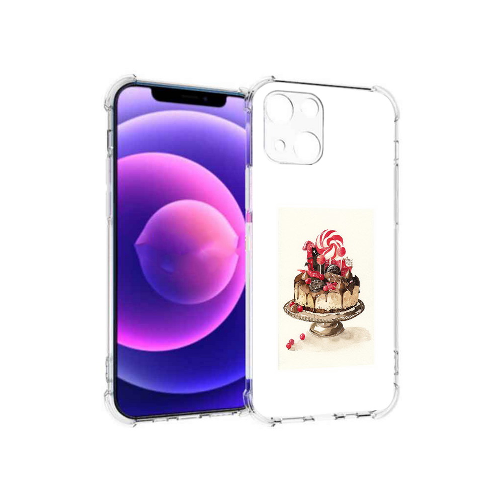 

Чехол MyPads Tocco для Apple iPhone 13 mini вкусный торт (PT162959.608.262), Прозрачный, Tocco
