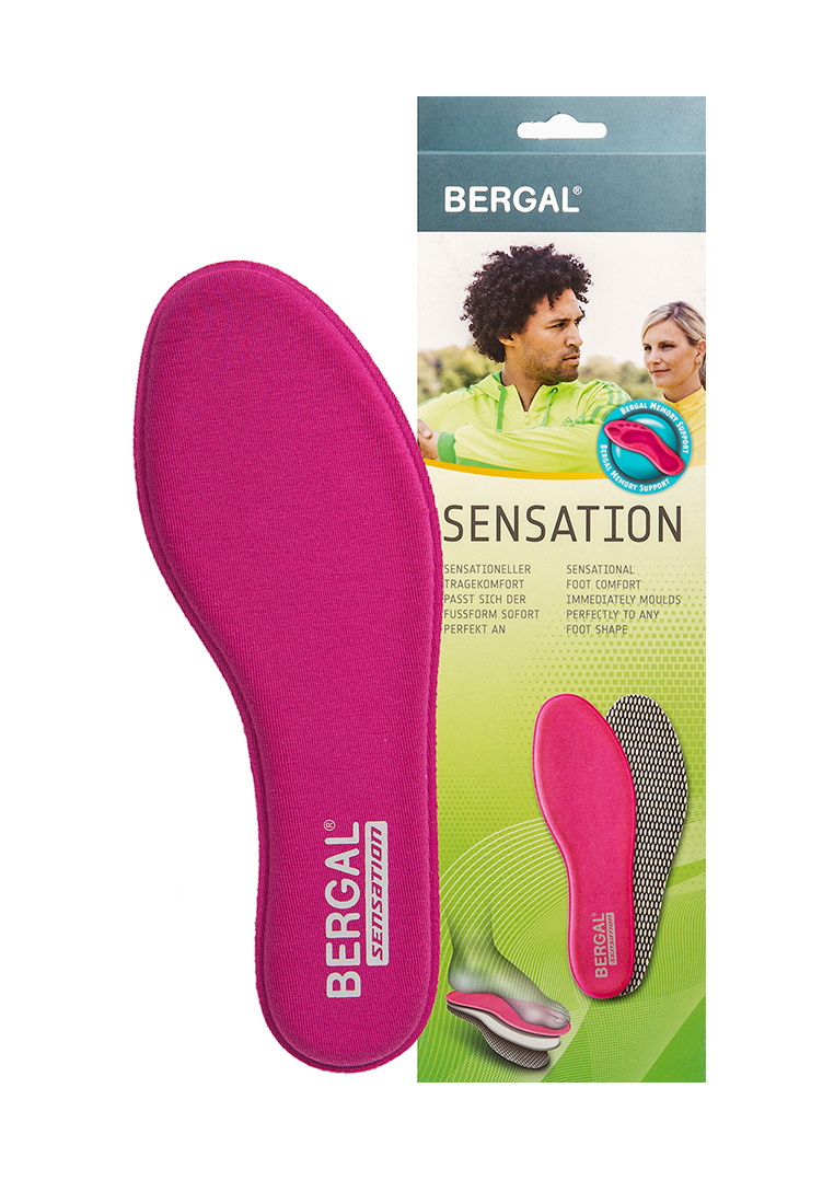 

Стельки с памятью формы BERGAL SENSATION fuchsia р.41, Sensation Fuchsia