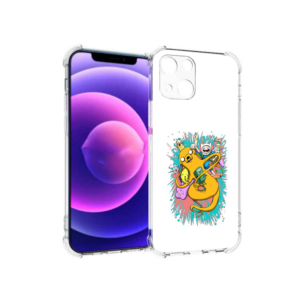 

Чехол MyPads Tocco для Apple iPhone 13 mini время приключений рисунок (PT162959.608.276), Прозрачный, Tocco