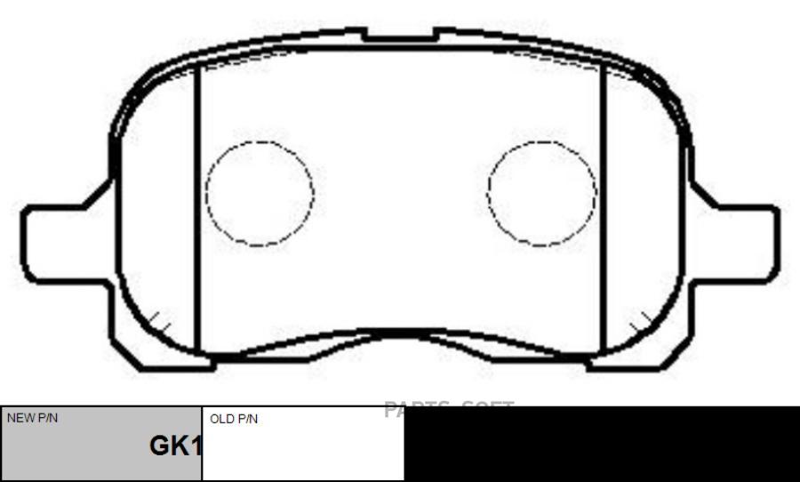 

Тормозные колодки Ctr дисковые GK1032