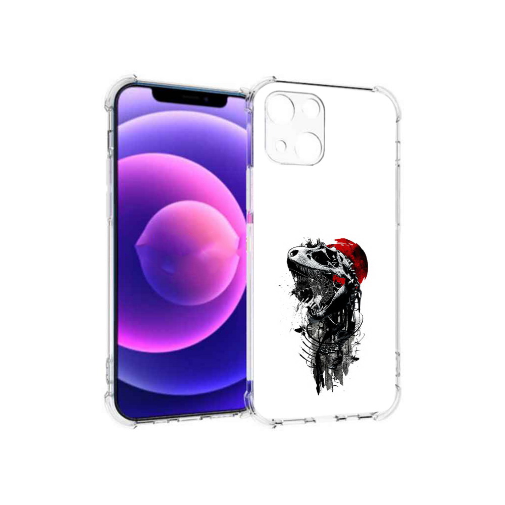

Чехол MyPads Tocco для Apple iPhone 13 mini вымерший динозавр (PT162959.608.284), Прозрачный, Tocco