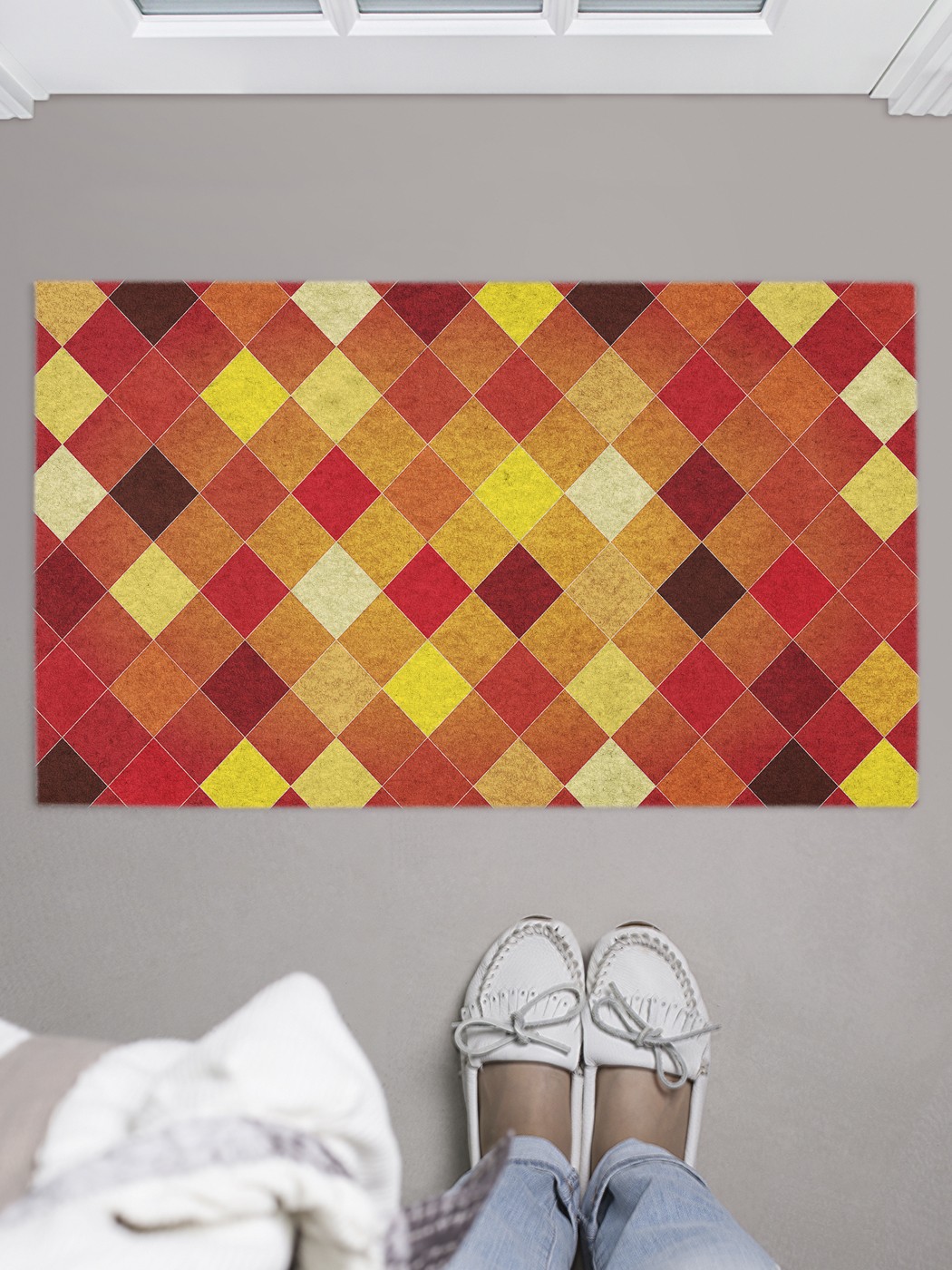 

Придверный коврик в прихожую для обуви, на резиновой основе, 75x45 см door_59996 JoyArty