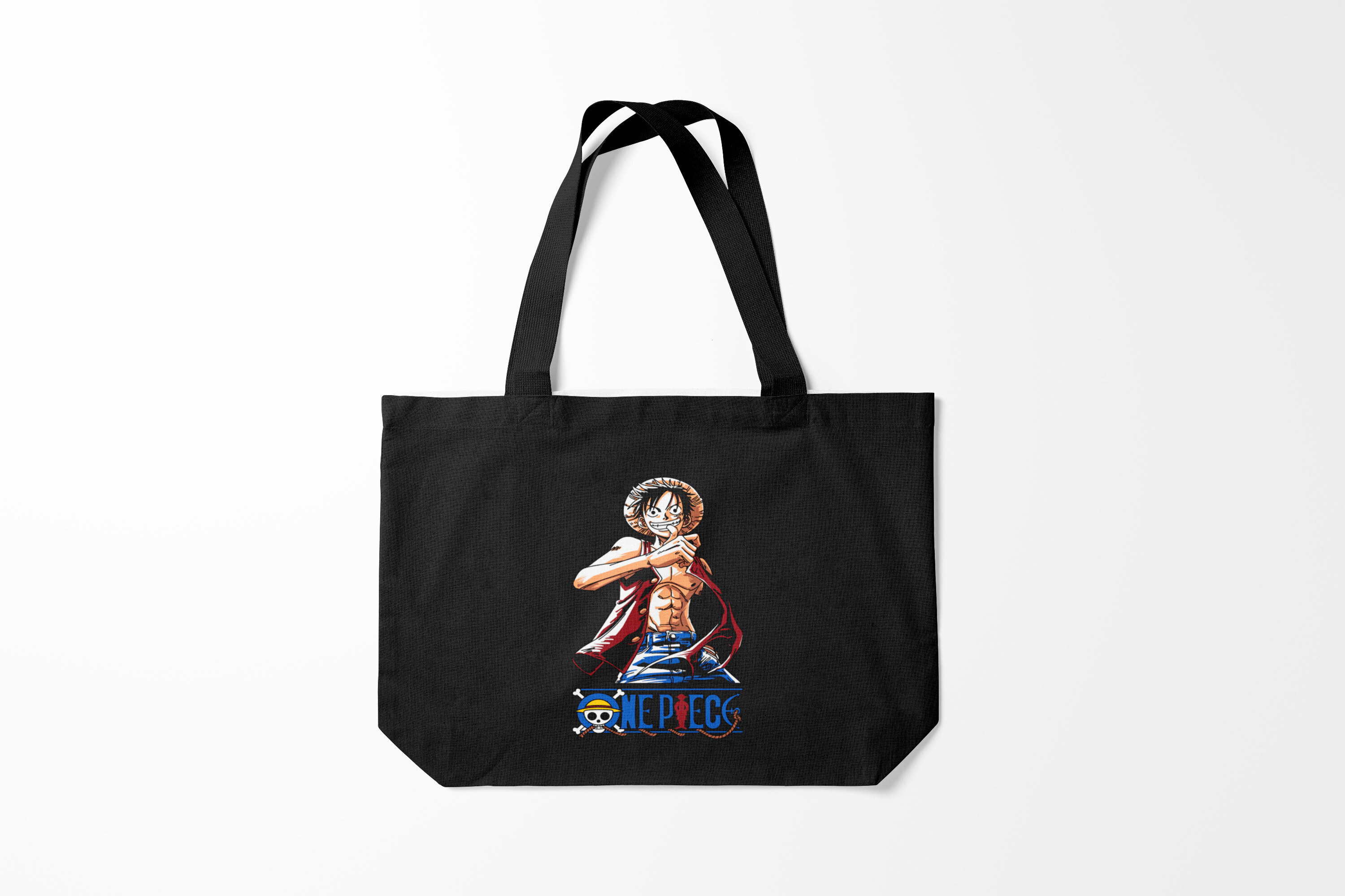 

Сумка шoппер унисекс Burnettie One Piece лайк, черный, One Piece лайк