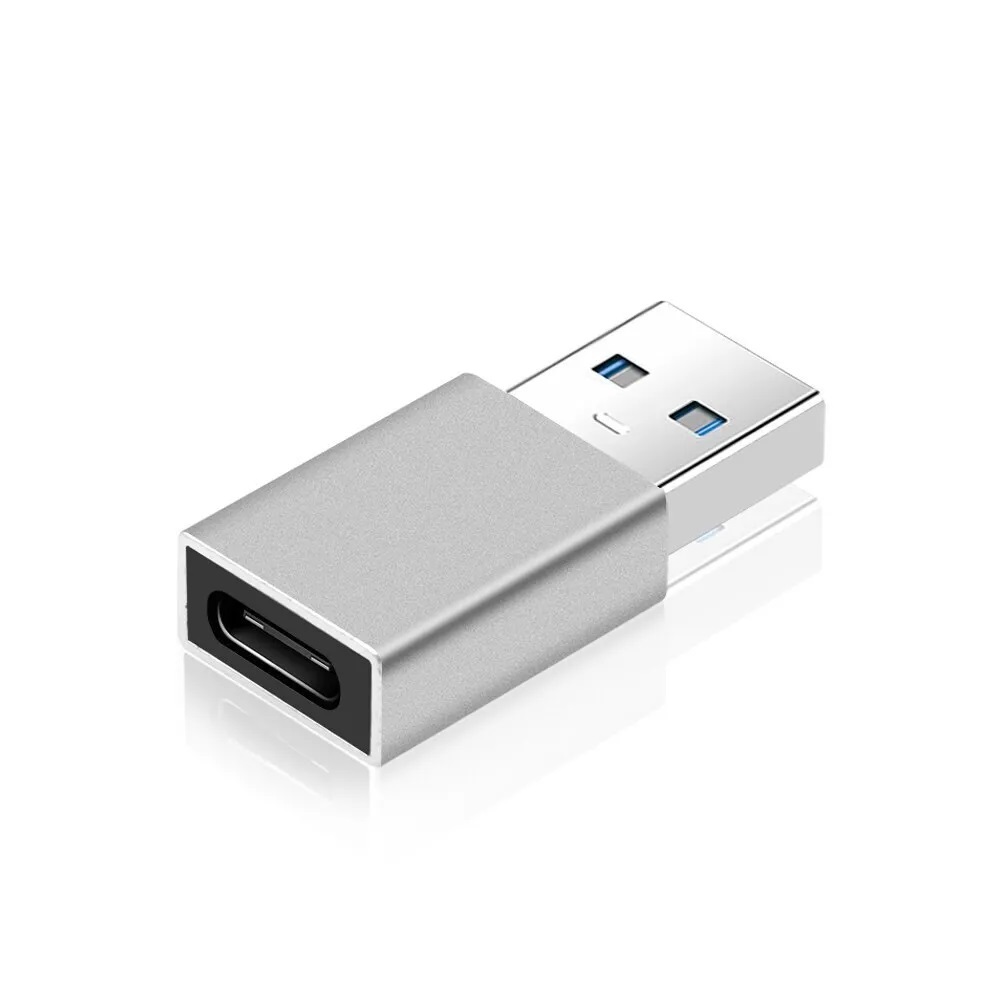 

Переходник Type C USB мама - папа OTG P 19 темно-серый