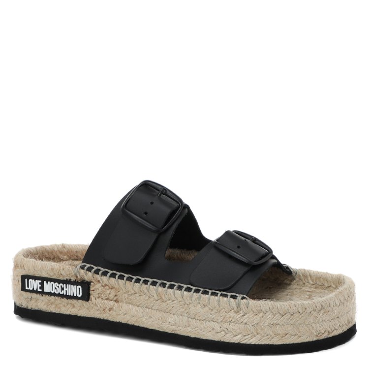 

Шлепанцы женские Love Moschino JA28123G черные 38 EU, Черный, JA28123G
