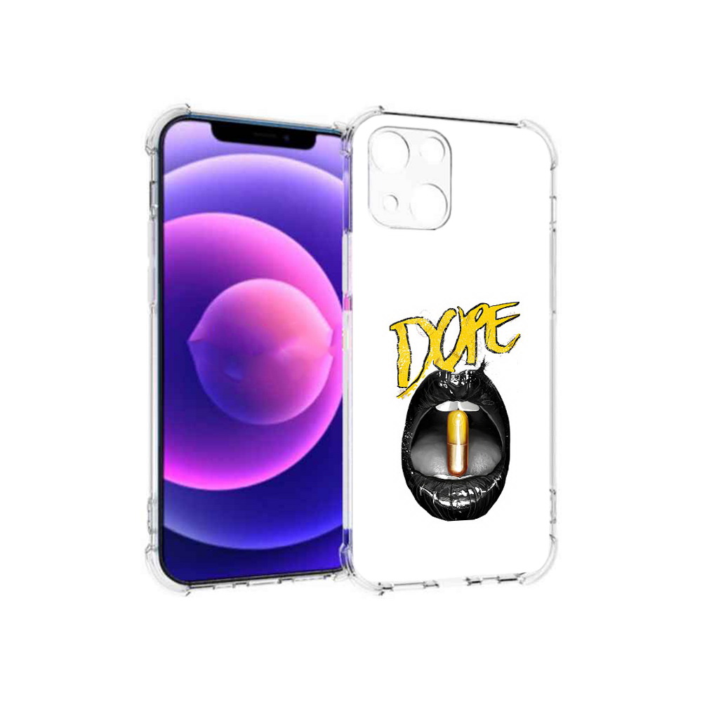 

Чехол MyPads Tocco для Apple iPhone 13 mini губы (PT162959.608.303), Прозрачный, Tocco