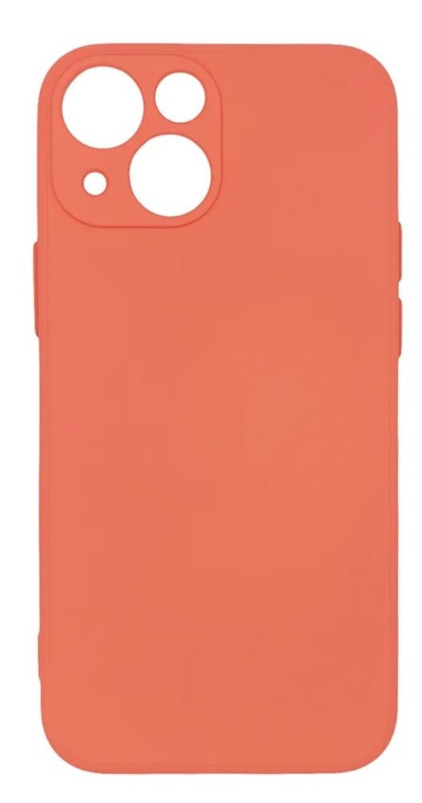 

Чехол клип-кейс PERO LIQUID SILICONE для Apple iPhone 13 mini коралловый, Оранжевый