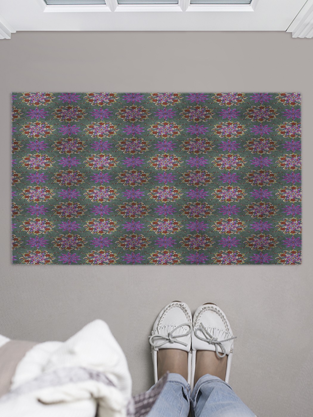 

Придверный коврик в прихожую для обуви, на резиновой основе, 75x45 см door_60070 JoyArty