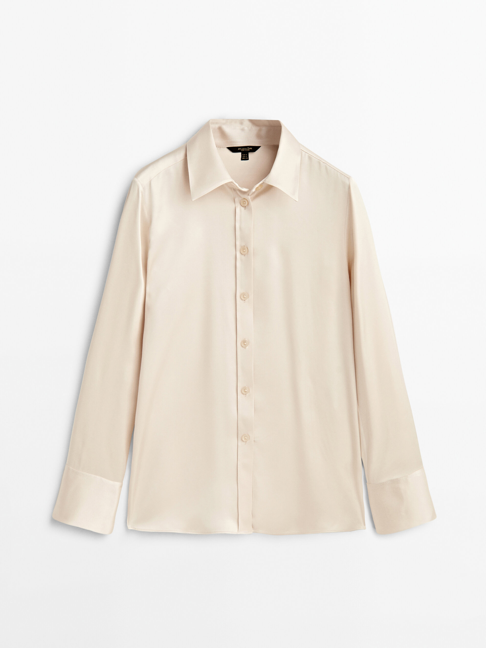 

Блуза женская Massimo Dutti 05107642944 бежевая M, 05107642944