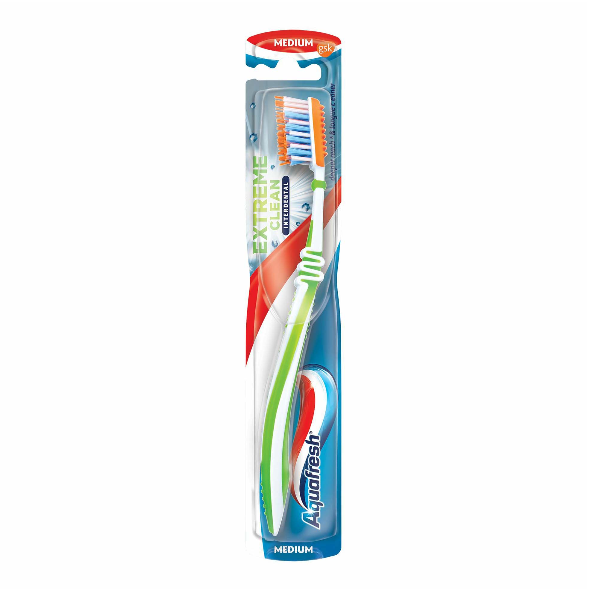 Зубная щетка Aquafresh Extreme Clean medium средней жесткости  - Купить