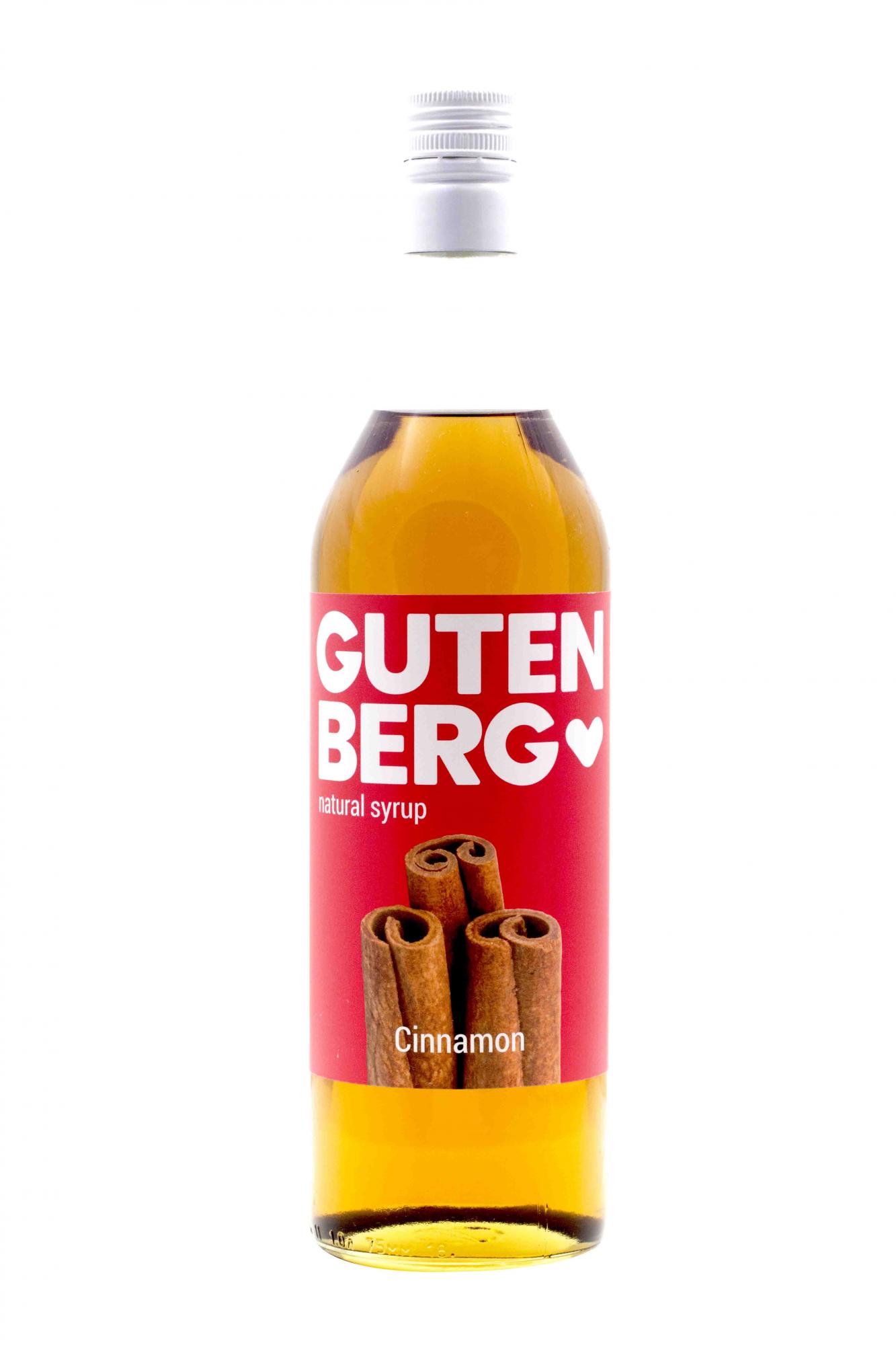 фото Сироп ароматизированный gutenberg "корица", 1 л