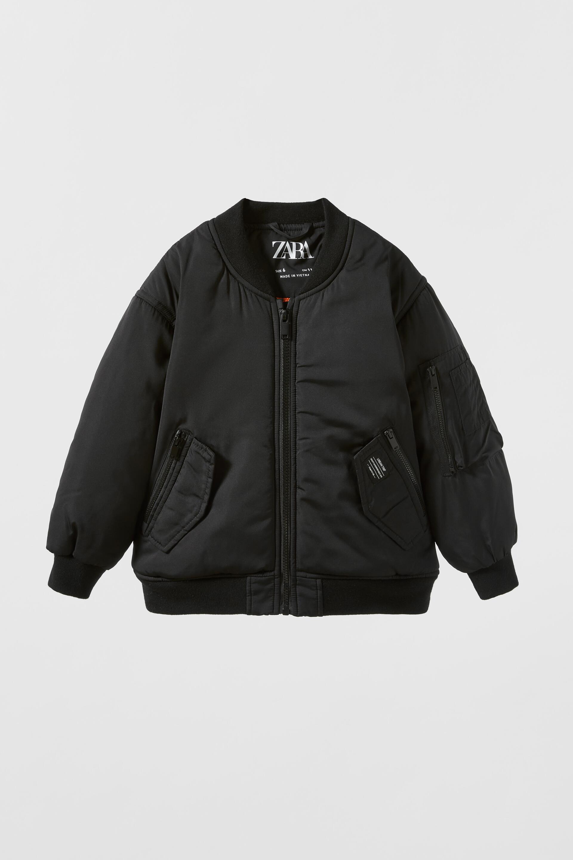 

Бомбер детский ZARA 0312175180014, черный, 164 (доставка из-за рубежа), 03121751800