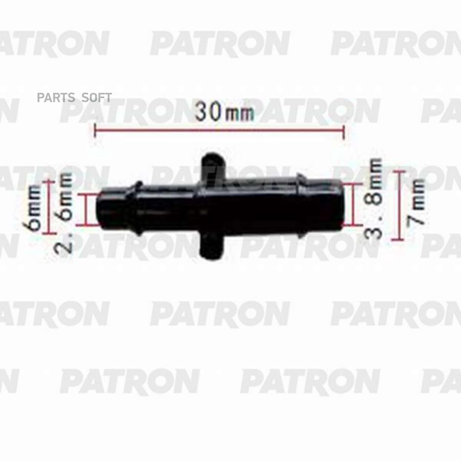 Тройник Различные марки применяемость: соединитель трубок PATRON p370824