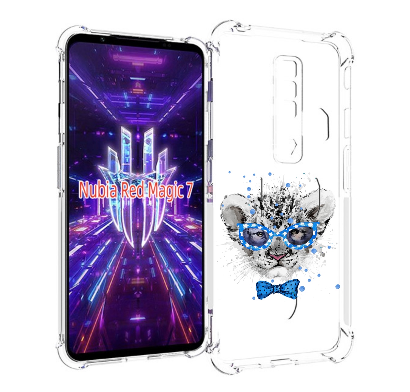 Чехол MyPads тигренок с бабочкой для ZTE Nubia Red Magic 7