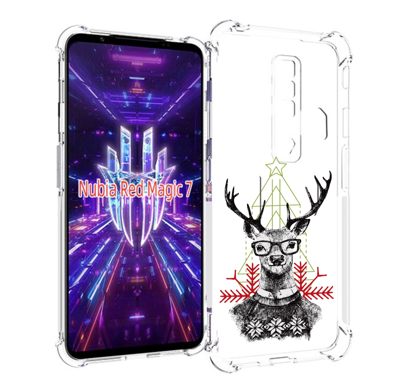 

Чехол MyPads умный олень для ZTE Nubia Red Magic 7, Прозрачный, Tocco