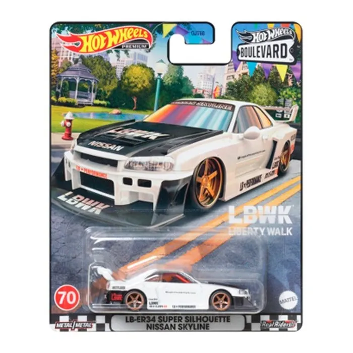 

Машинка Hot Wheels Premium Boulevard металлическая коллекционная Nissan Skyline HKF21, Белый