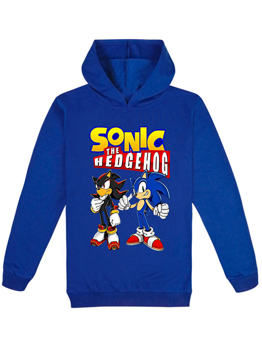 Худи детское StarFriend Соник Sonic the Hedgehog, синий, 122