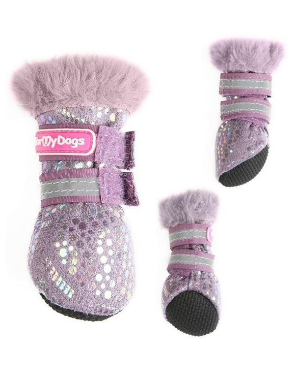 фото Сапоги для собак зимние for my dogs пурпурные fmd689-2021 1
