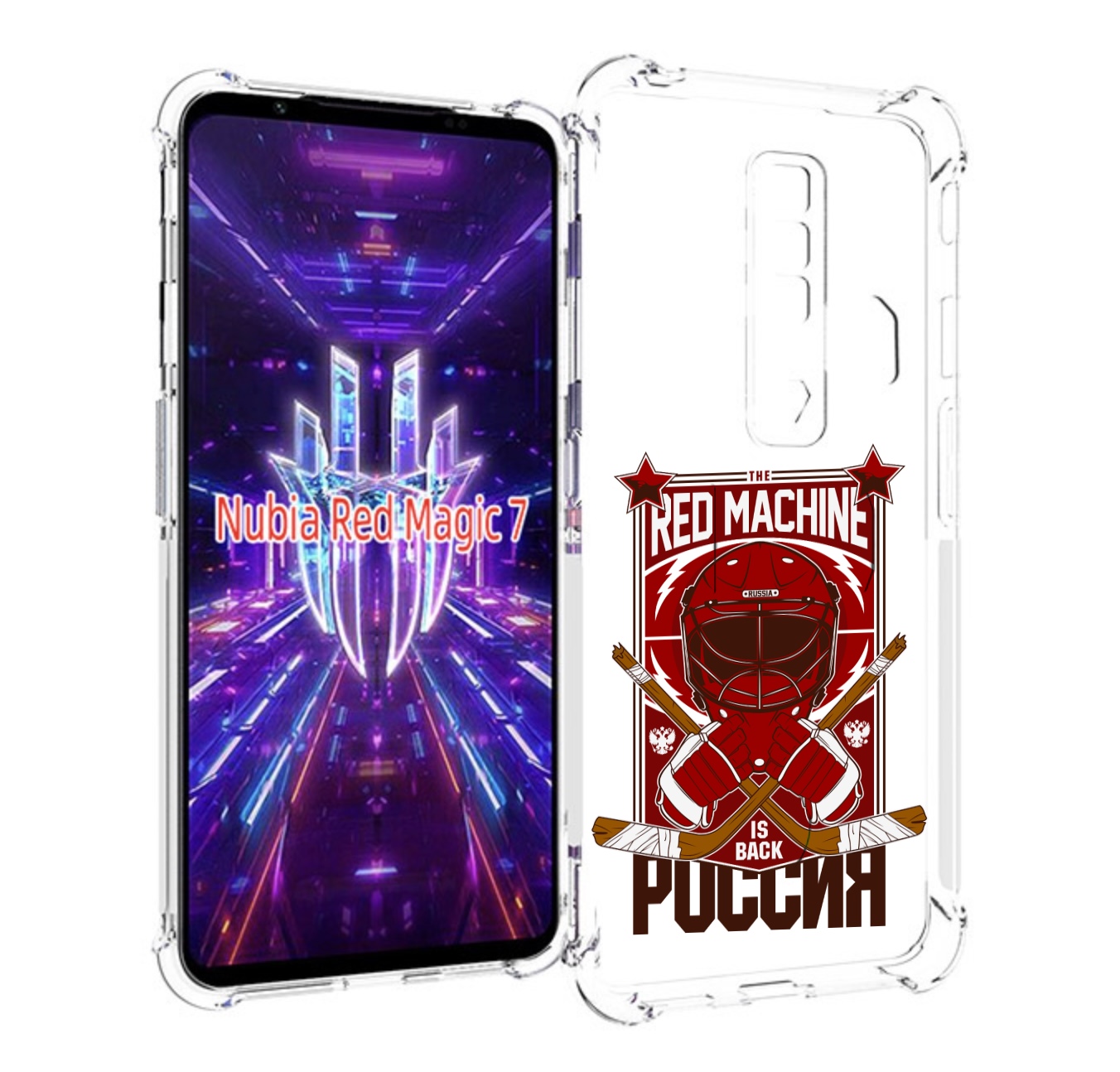 

Чехол MyPads хоккей россия для ZTE Nubia Red Magic 7, Прозрачный, Tocco