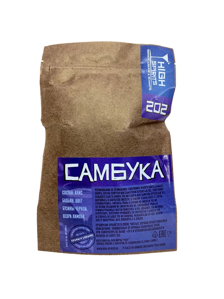 

Набор High Spirits 202 Самбука 60гр, 202 Самбука