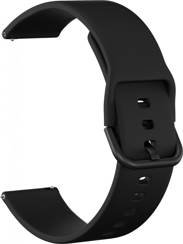 

Ремешок силиконовый Sport Line Soft 22 для Elari KidPhone 4G (Черный)