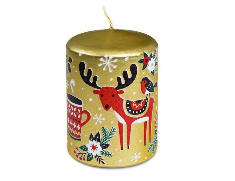 Декоративная свеча ручной работы АмиПлюшки Арбузный Микс, 3 см, SV300-E4