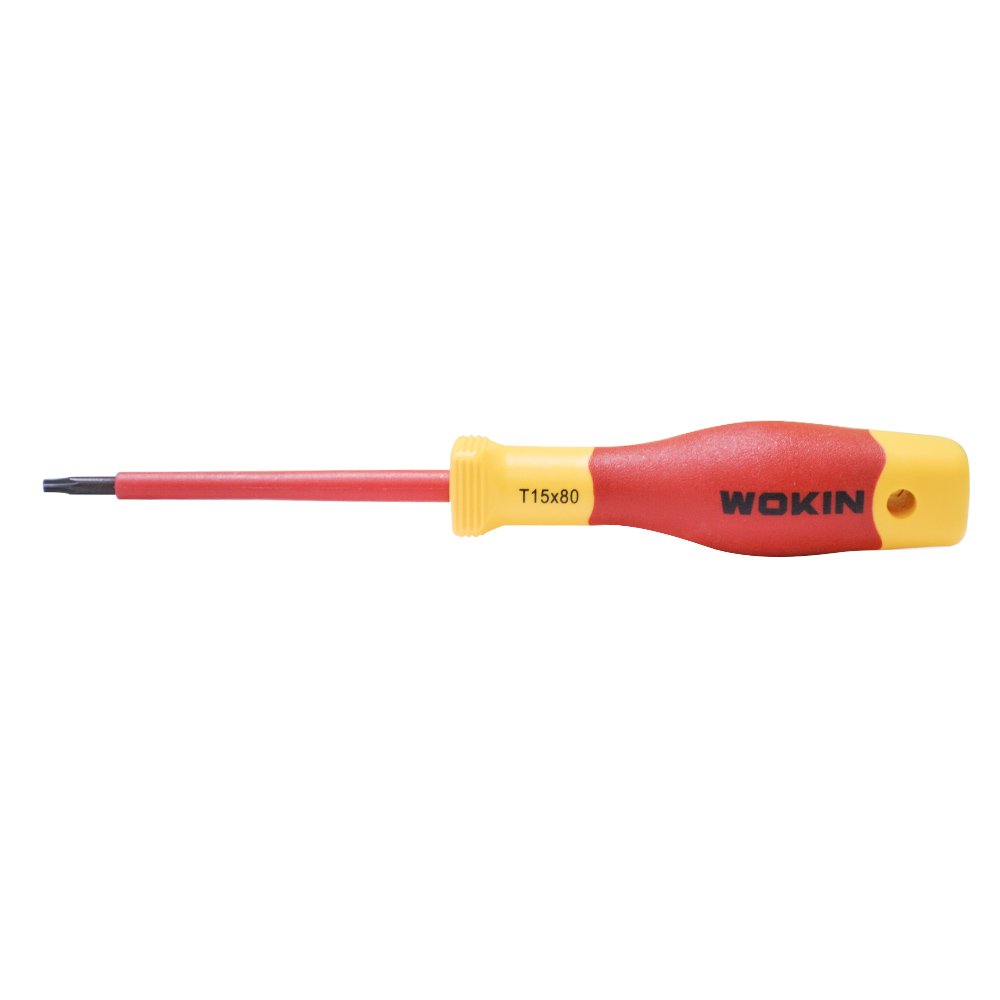 Диэлектрическая отвертка TORX WOKIN, T15x80 мм (561815)