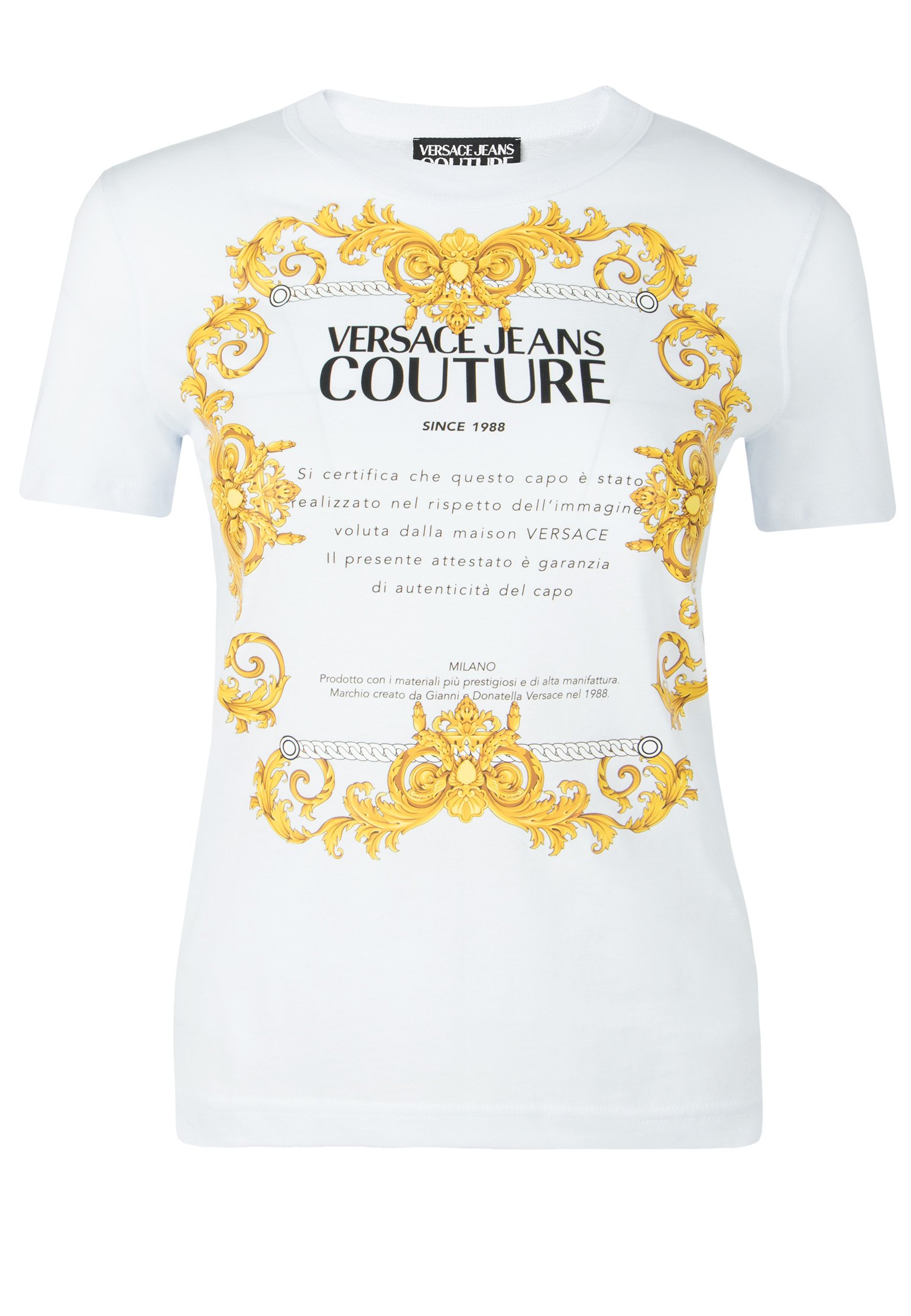 

Футболка женская Versace Jeans Couture 121611 белая XS, Белый, 121611