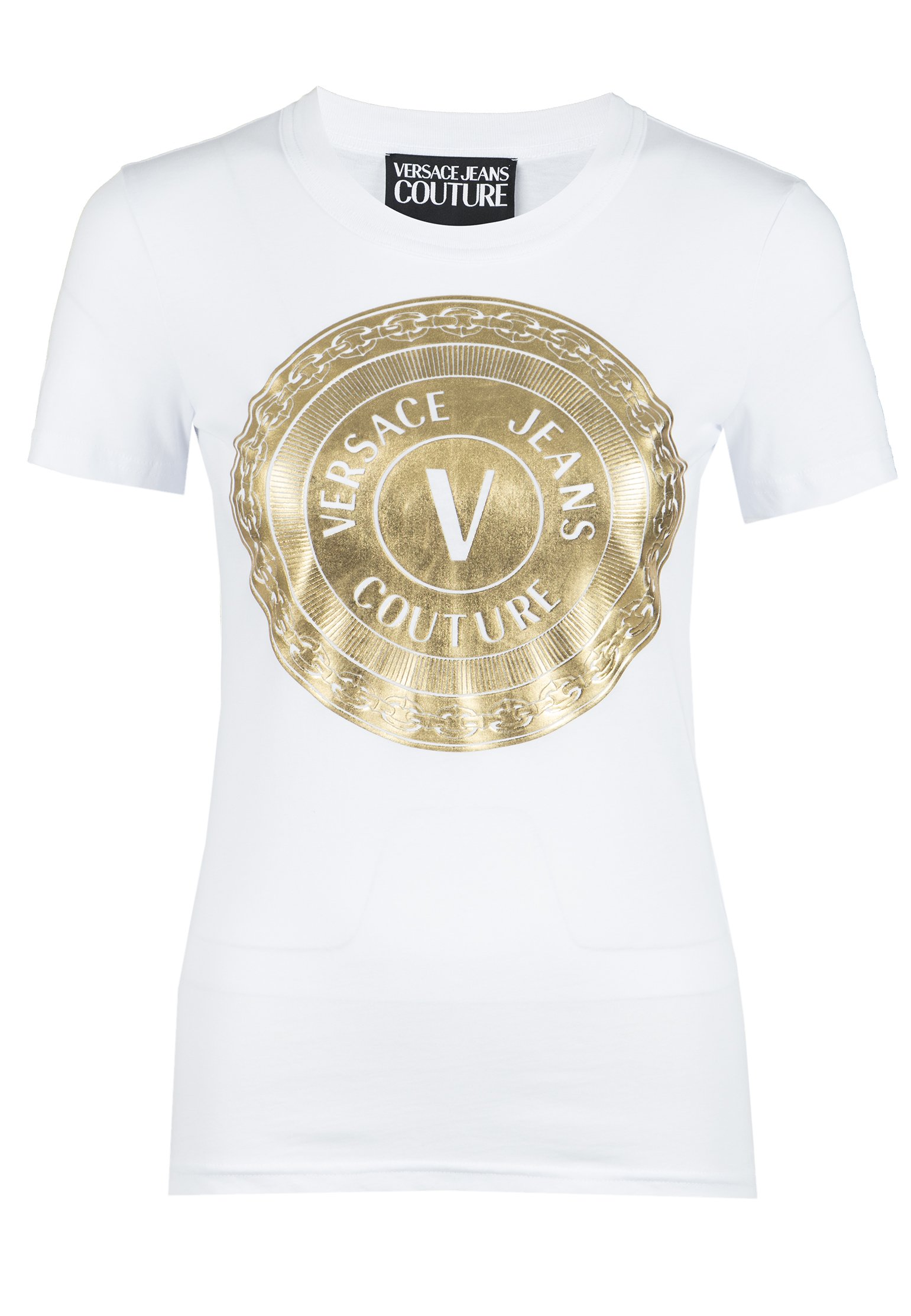 

Футболка женская Versace Jeans Couture 122113 белая S, Белый, 122113
