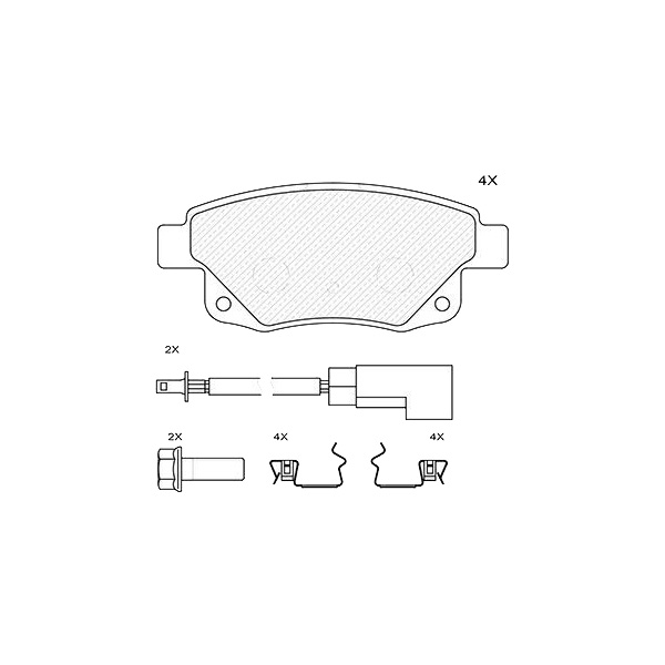 Колодки Тормозные Задние Ford Transit 06>/Transit Bus 06>/Transit Tourneo 06> AYWIparts ар