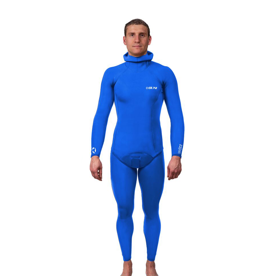 Гидрокостюм YAMAMOTO #45 SUPERSTRETCH с открытой порой BUNI 3 мм Синий, Инд. пошив