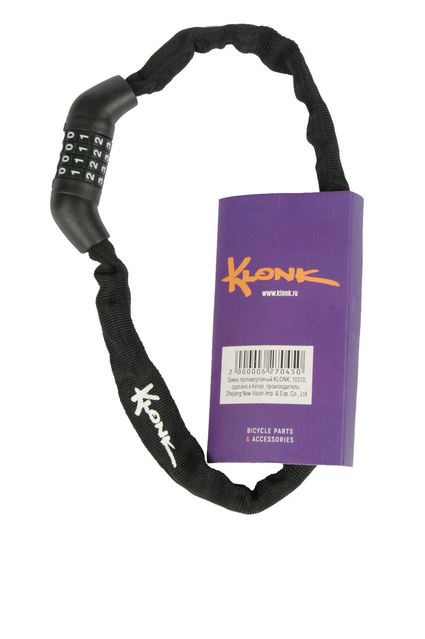 

Велозамок Klonk 10370, Замок противоугонный, KLONK, 10370