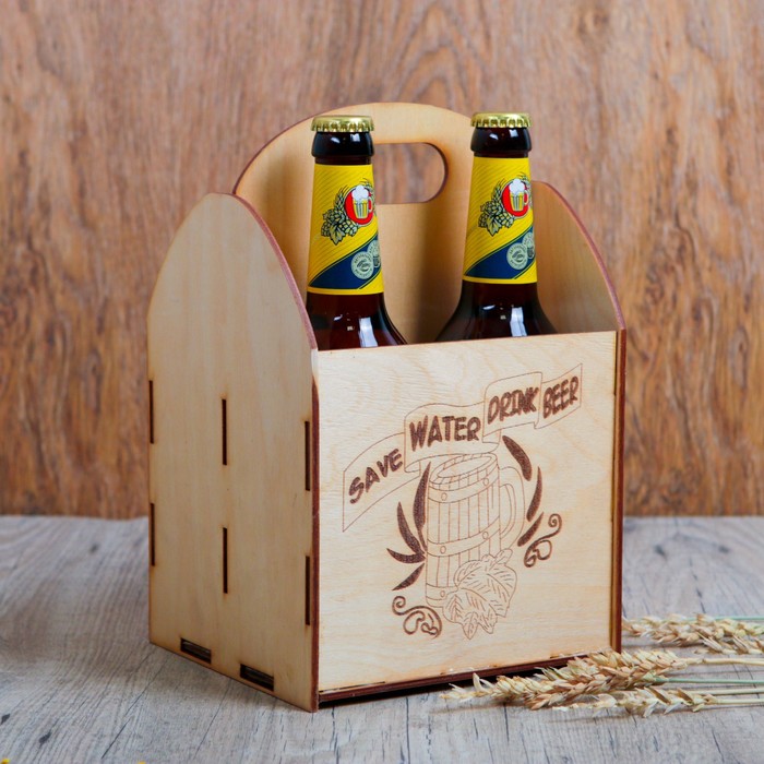 

Ящик под пиво "Save water Drink beer!"
