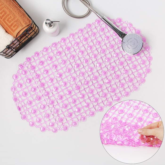 

SPA-коврик для ванны на присосках «Капли воды», 35x60 см, цвет МИКС