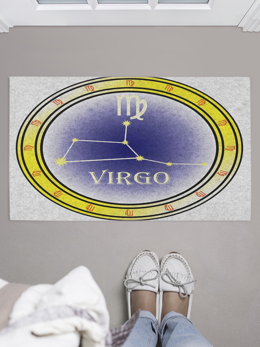 

Придверный коврик в прихожую для обуви, на резиновой основе, 75x45 см door_60191 JoyArty