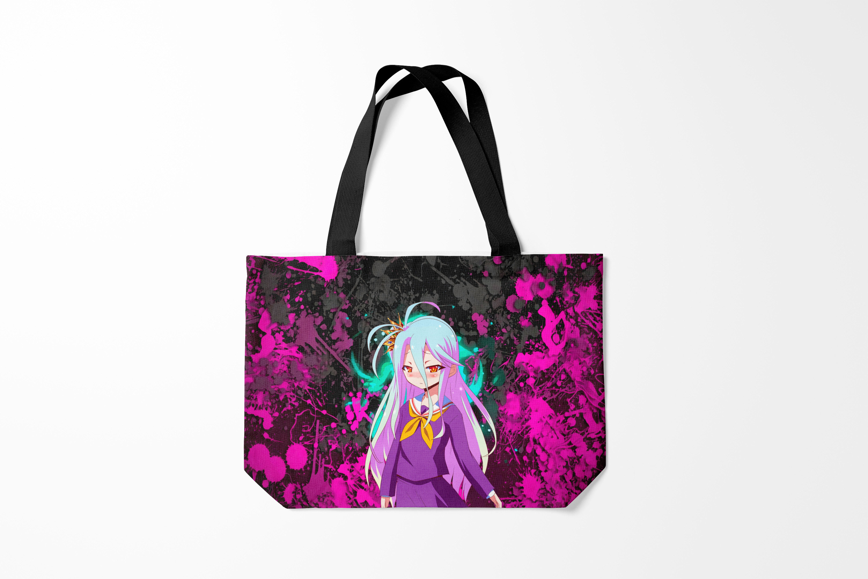 

Сумка шoппер унисекс Burnettie No Game Life Малышка Широ, черный, No Game Life Малышка Широ