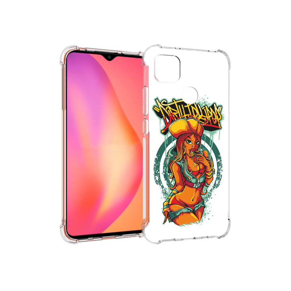 Чехол MyPads Tocco для Xiaomi Redmi 9C нарисованная девушка комикс (PT152115.265.500)