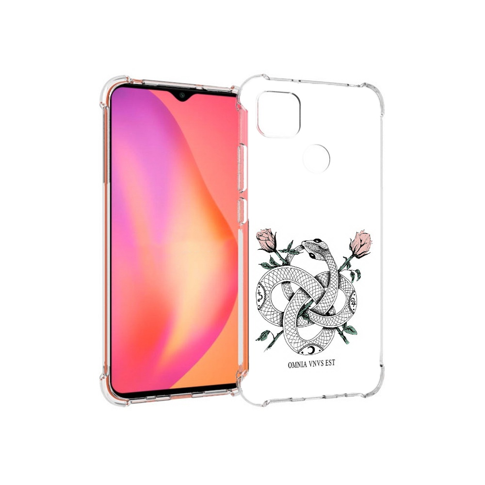 Чехол MyPads Tocco для Xiaomi Redmi 9C нарисованная змея абстракция (PT152115.265.502)