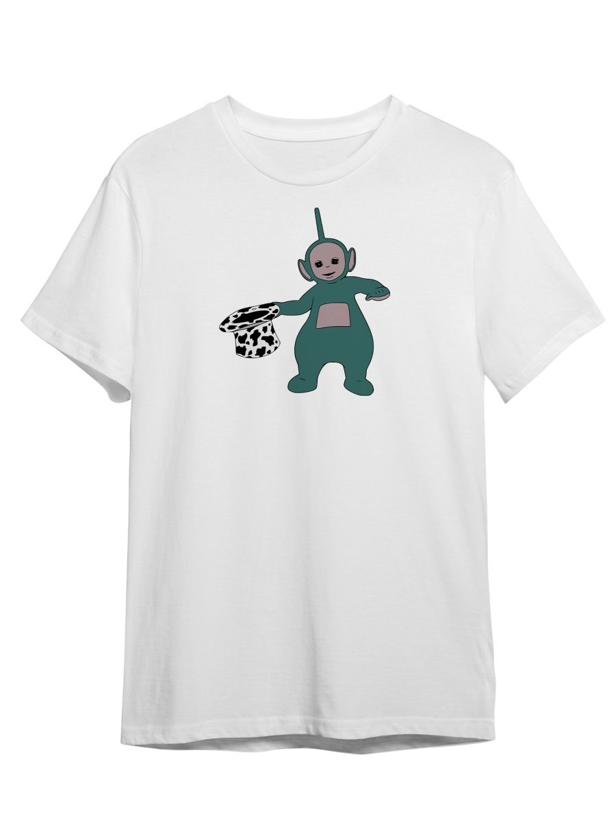 

Футболка унисекс Каждому Своё Телепузики/Ляля/По/Тинки-винки SRTL3 белая XS, Белый, "Телепузики/Ляля/По/Тинки-винки" SRTL3