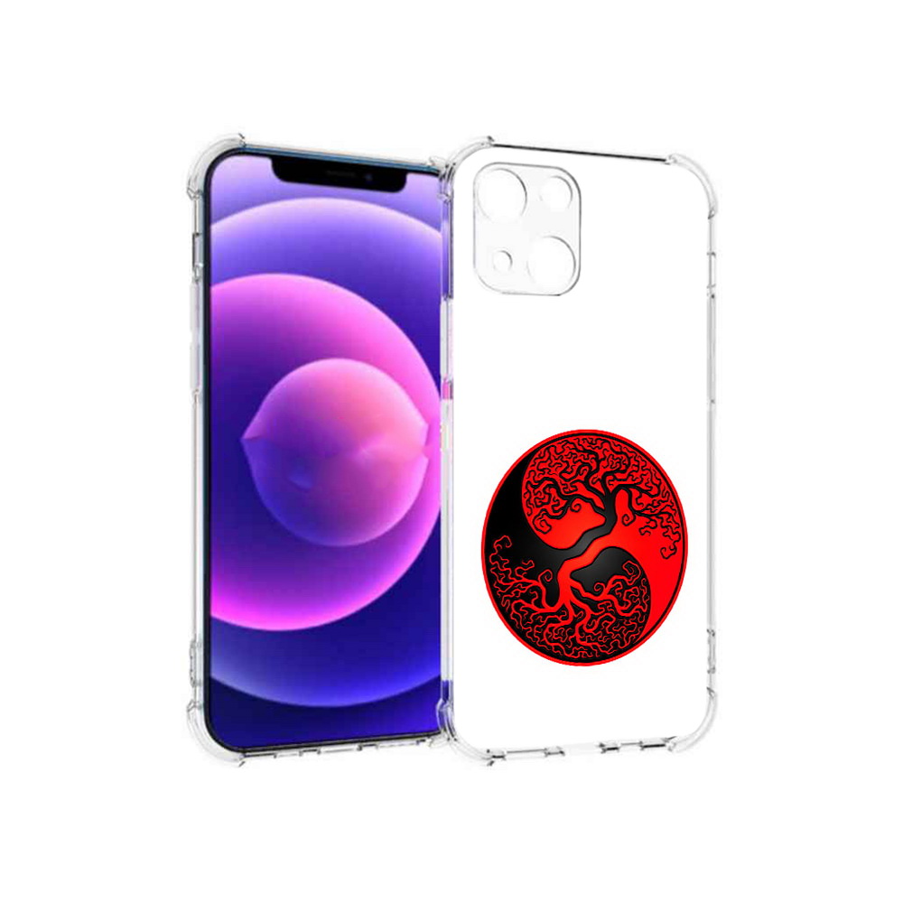 

Чехол MyPads Tocco для Apple iPhone 13 mini инь янь дерево (PT162959.608.379), Прозрачный, Tocco
