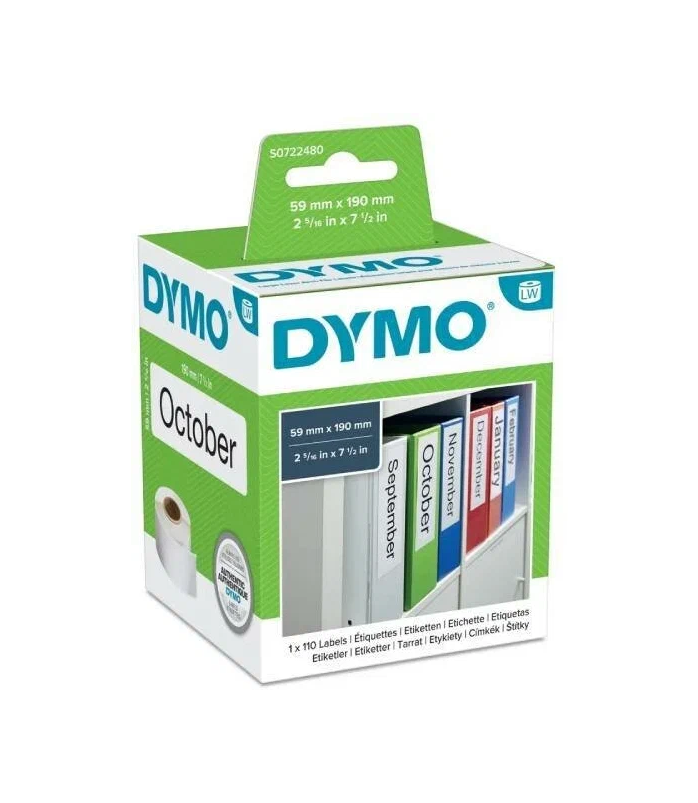 Термоэтикетка для термопринтера DYMO DYMO99019 белый, размер 190 мм x 59 мм