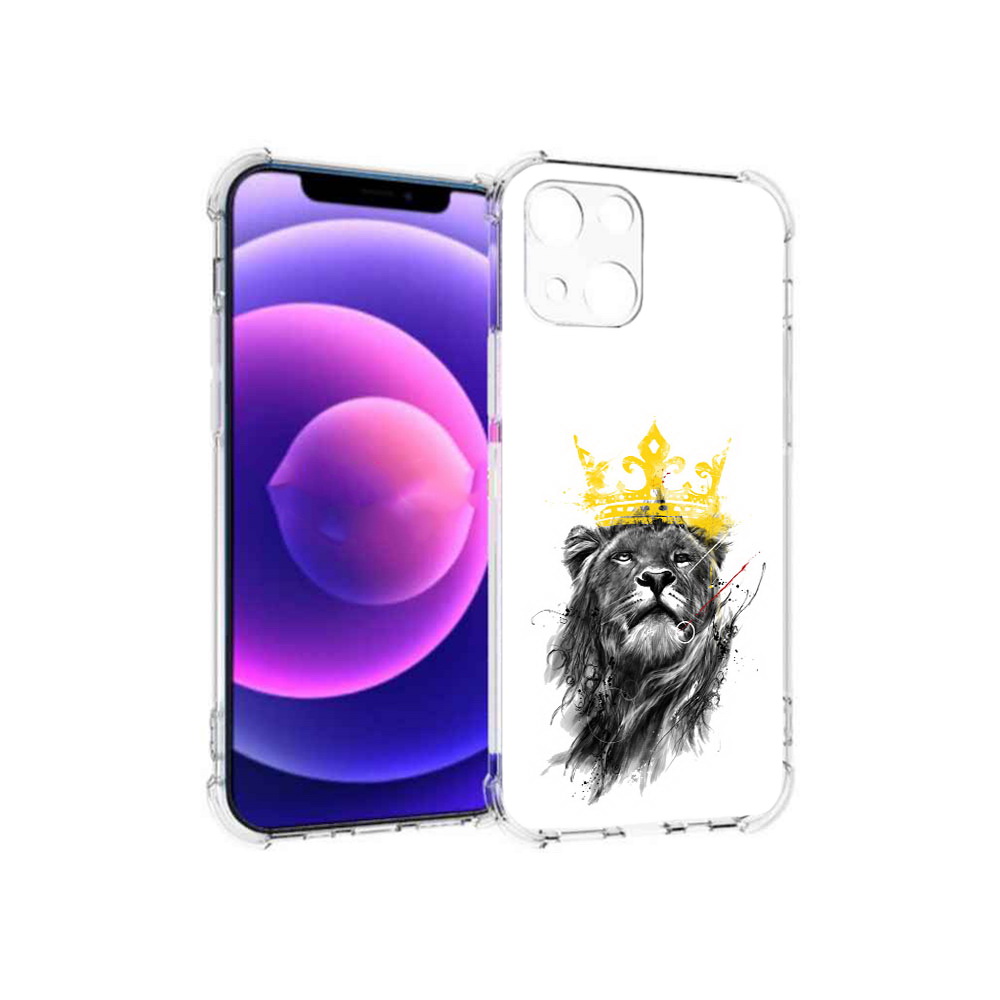 

Чехол MyPads Tocco для Apple iPhone 13 mini король-лев (PT162959.608.391), Прозрачный, Tocco