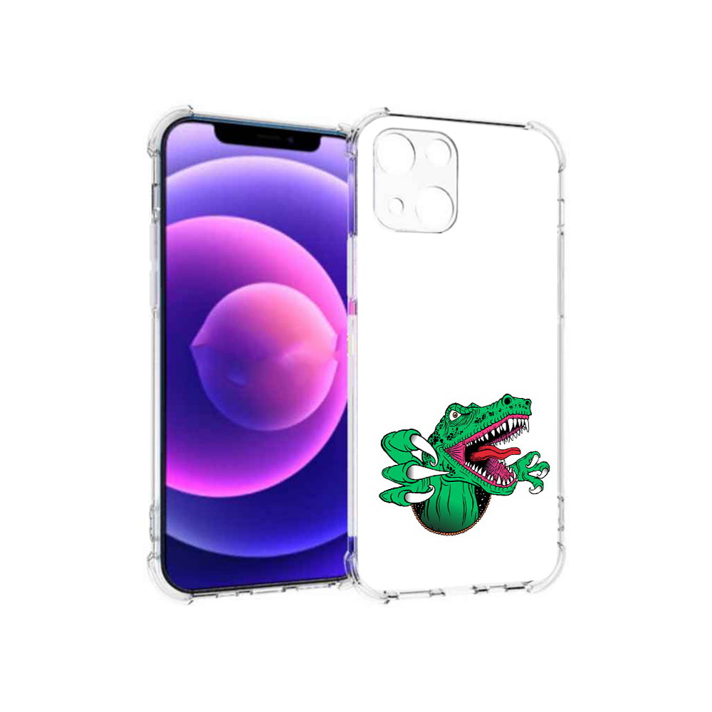 

Чехол MyPads Tocco для Apple iPhone 13 mini крокодил (PT162959.608.417), Прозрачный, Tocco