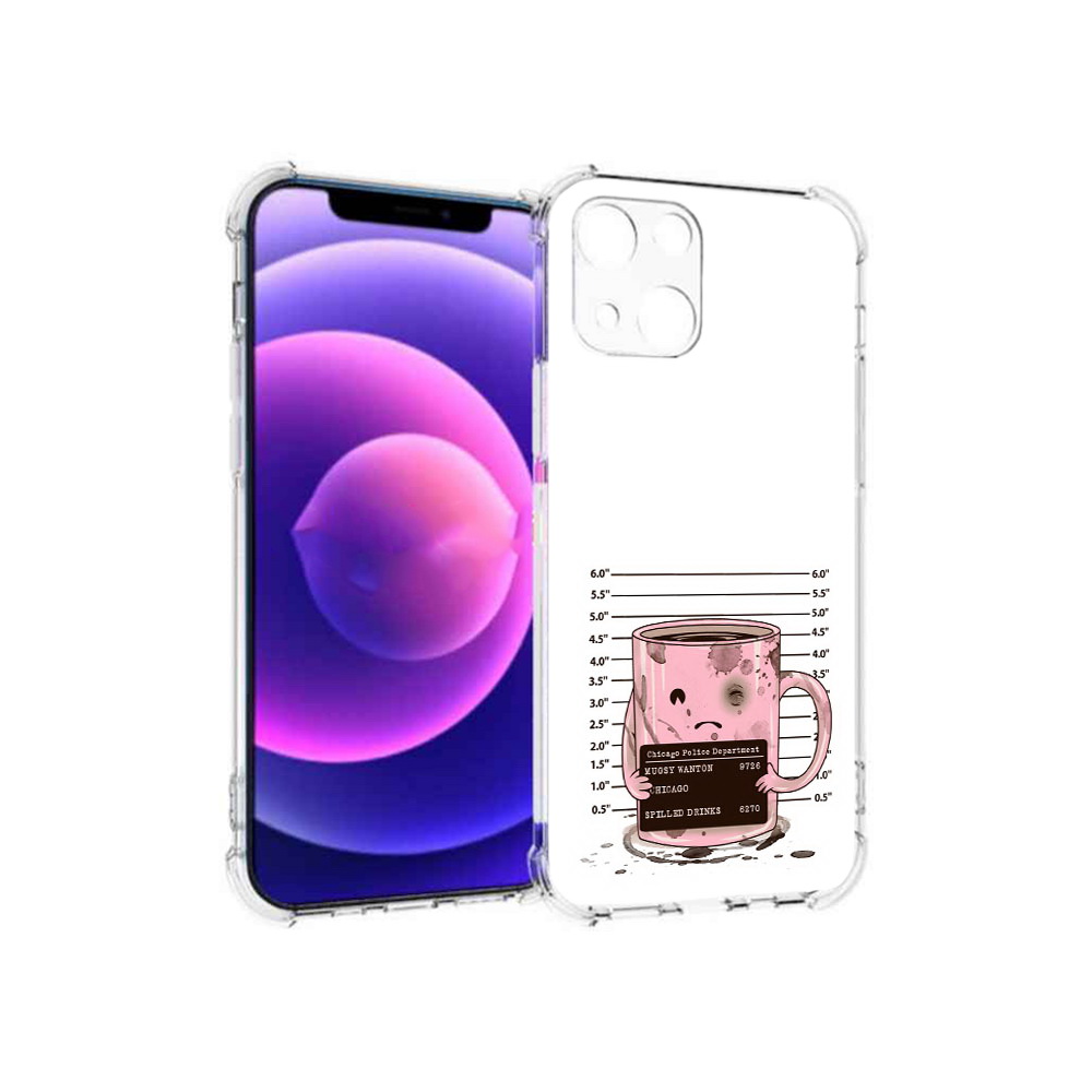 

Чехол MyPads Tocco для Apple iPhone 13 mini кружка (PT162959.608.420), Прозрачный, Tocco