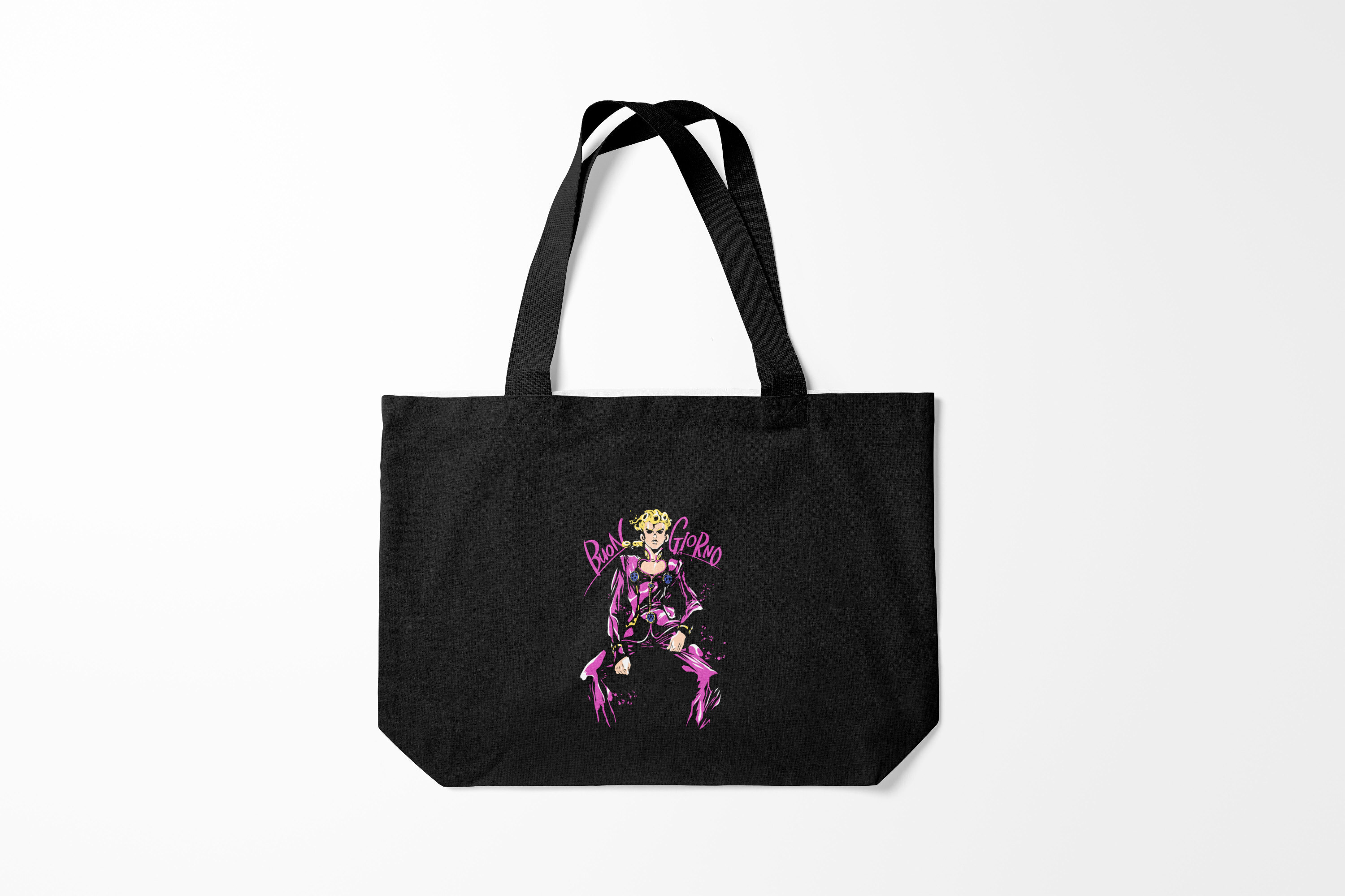 

Сумка шoппер унисекс Burnettie JoJo Bizarre Adventure Кира джоджо фиолет, черный, JoJo Bizarre Adventure Кира джоджо фиолет